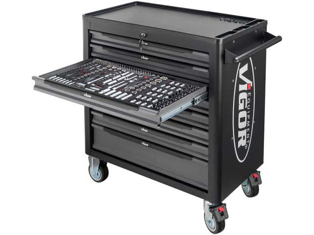 Tool Box with Tool Assortment - 8 Drawer V4481X375