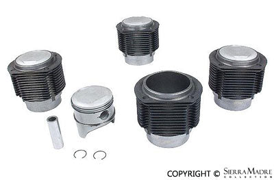 Piston & Cylinder Set, 1.6L Mahle, All 356's/912 (55-69)