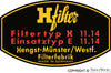 Oil Filter Decal, H-Filter - Sierra Madre Collection