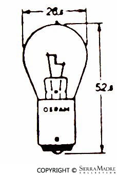 Reverse Light Bulb, 6 Volt/10W - Sierra Madre Collection