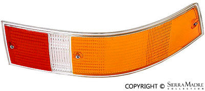 Taillight Lens, Right, Euro, Silver Trim (69-89) - Sierra Madre Collection