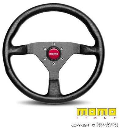 MOMO MonteCarlo Steering Wheel, Red Stitch  (350mm) - Sierra Madre Collection