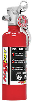 H3R MaxOut Dry Chemical Fire Extinguisher, 1 lb Red - Sierra Madre Collection