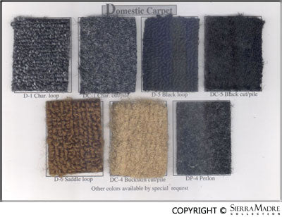 Carpet Set, 911/930 Targa (74-89) - Sierra Madre Collection