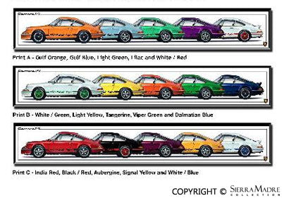 Limited Edition Carrera Color Studies Print, by Steve Anderson