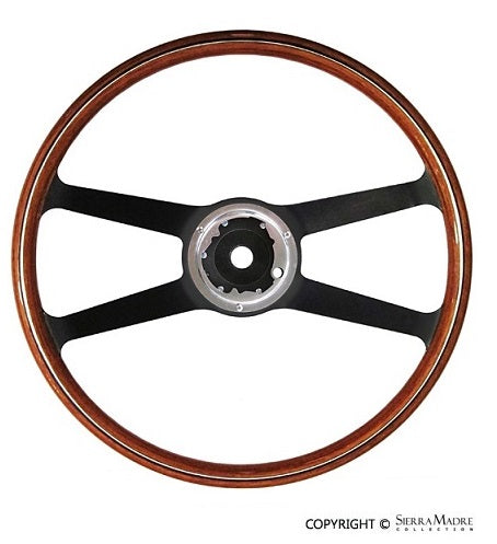 VDM Steering Wheel,  Wood, 911/912 (400mm) - Sierra Madre Collection