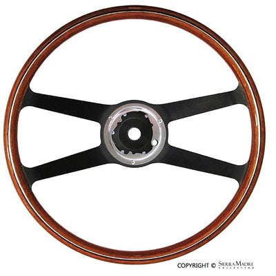 VDM Steering Wheel,  Wood, 911/912 (420mm) - Sierra Madre Collection