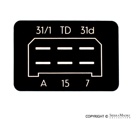 CDI Ignition Module Box Decal, 6-Pin - Sierra Madre Collection