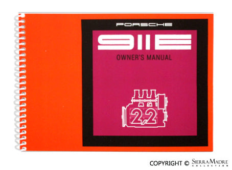 1971 Owner's Manual, 911E - Sierra Madre Collection