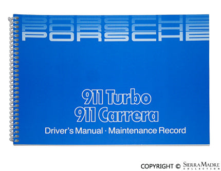 1984/85 Owners Manual, 911 Turbo/Carrera - Sierra Madre Collection