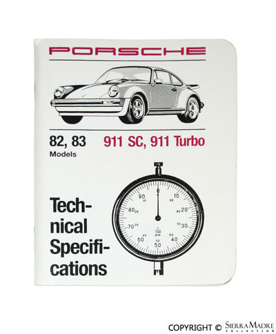 911/930 Technical Specification Booklet (82-83) - Sierra Madre Collection