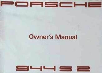 Owners Manual, 944S2 - Sierra Madre Collection