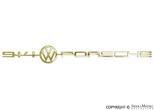 Gold VW/Porsche Emblem, 914 (70-73) - Sierra Madre Collection