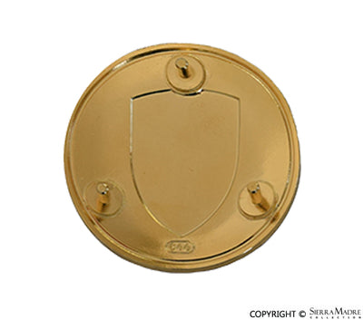 Hubcap Crest, Gold Enamel (56-73) - Sierra Madre Collection