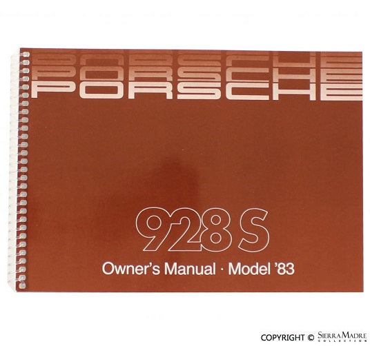 1983 Owners Manual, 928 - Sierra Madre Collection