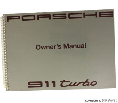 1991 Owners Manual, 911 Turbo - Sierra Madre Collection