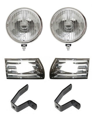 Driving Light and Chrome Grille Set, 911/912 (69-73) - Sierra Madre Collection