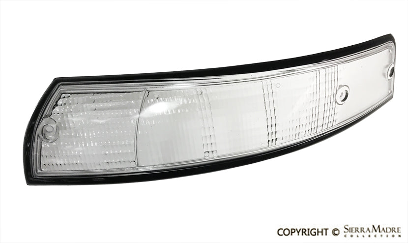 Turn Signal Lens Clear, Left, Euro, Black Trim (69-73) - Sierra Madre Collection