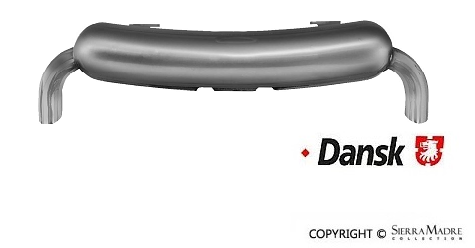 Dansk Sport Muffler, Stainless, Dual Outlet, 911 (3.2) (83-89) - Sierra Madre Collection