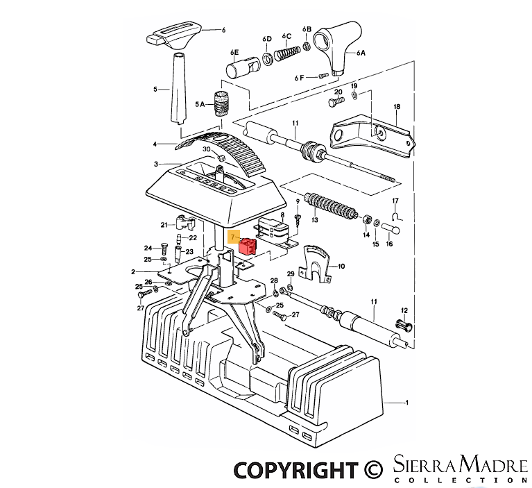 Neutral Safety Switch Contact, 924/944 (76-91) - Sierra Madre Collection