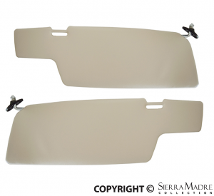 Black And Tan Sun Visor Set, 911 Coupe (69-89) - Sierra Madre Collection