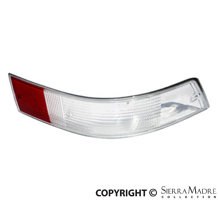 Italian Style Taillight Lens with Silver Trim, Right (69-89) - Sierra Madre Collection