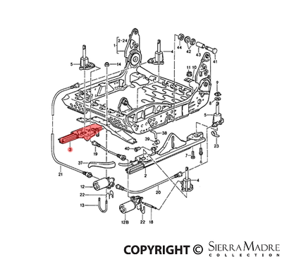 Seat Rail, 911 - Sierra Madre Collection