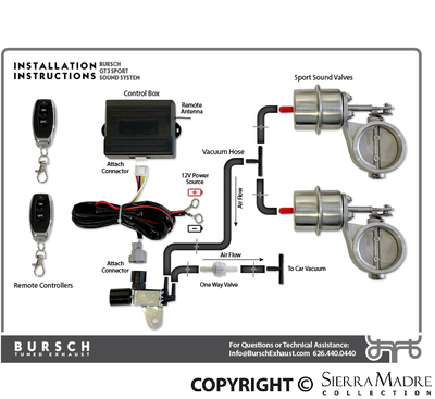 Bursch 1 5/8" GT3 Exhaust System, 911 (69-89) - Sierra Madre Collection