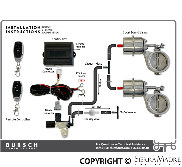 Bursch 1 3/4" GT3 Exhaust System, 911 (69-89) - Sierra Madre Collection