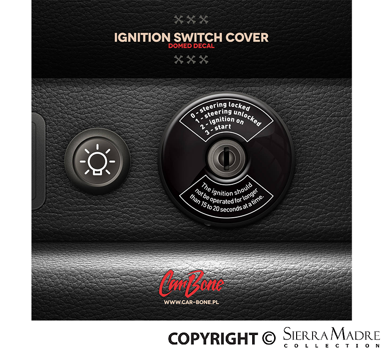 Car Bone Ignition Switch Bezel, 911 (74 â€“ 98) - Sierra Madre Collection