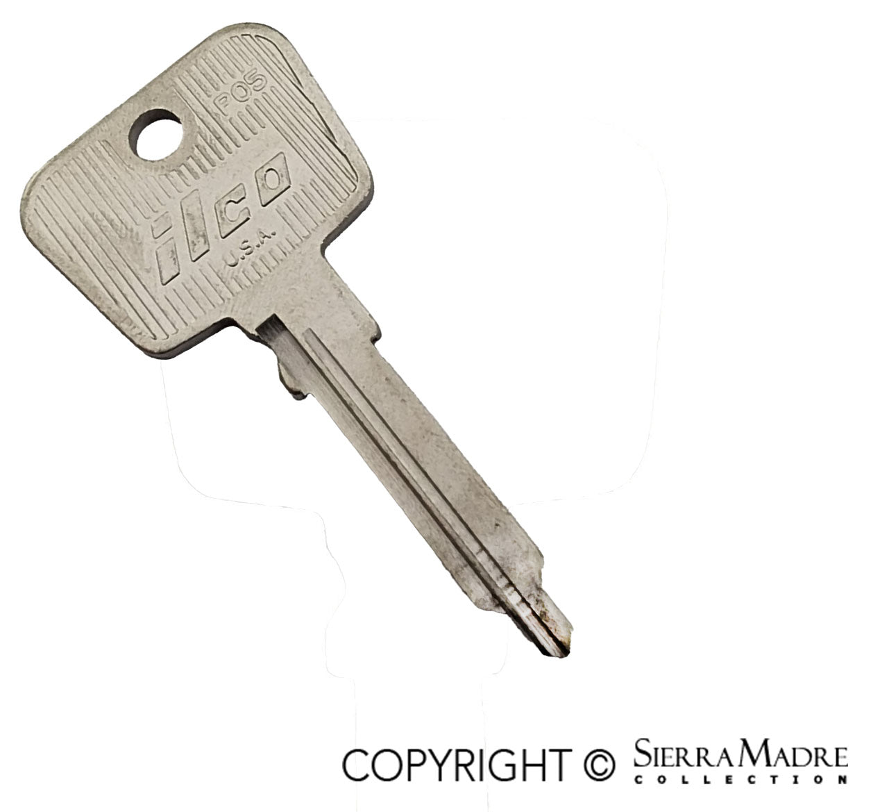 Engine & Door Key Blank, Metal, 911/914/930/912E - Sierra Madre Collection