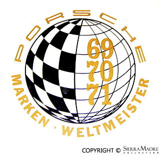 Porsche 1969-1971 Marken Weltmeister Decal 911-701-103-02