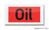 Porsche 1972 911 Oil Filler Decal - Red 911-701-107-00R