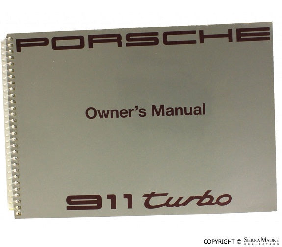 Porsche 1991 Owners Manual - 911 Turbo WKD-964-521-91