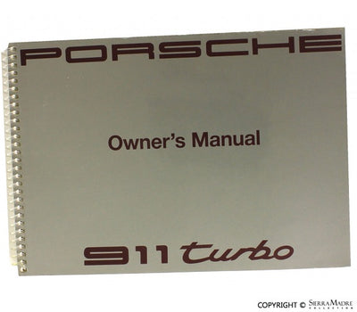 Porsche 1991 Owners Manual - 911 Turbo WKD-964-521-91