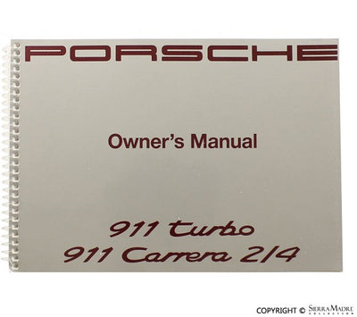 Porsche 1992 Owners Manual - 964 WKD-964-021-92
