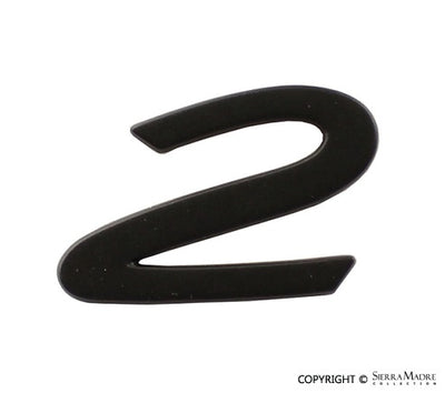 Porsche 2'' Emblem - Black - 911/C2 90-94 964-559-241-01