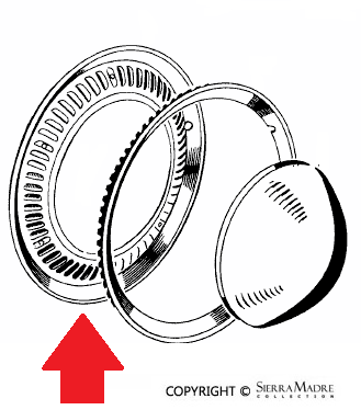 Porsche 356 Turbine Wheel Trim - Set of 4 356-68-108