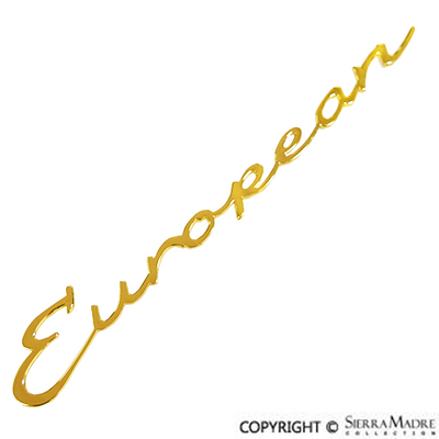 Porsche 356A Gold European Fender Emblem SMC-000-910