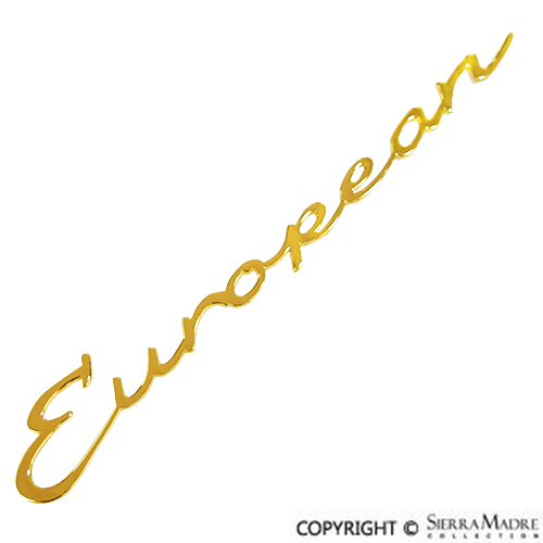Porsche 356A Gold European Fender Emblem SMC-000-910