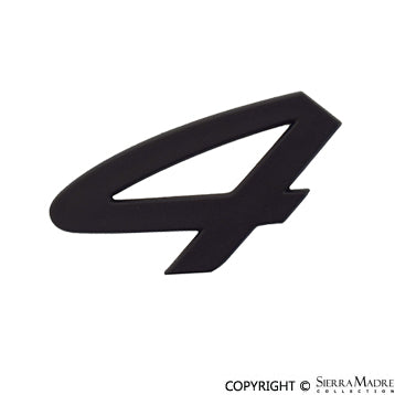 Porsche 4 Emblem - Black - 964 89-94 964-559-241-00-70C