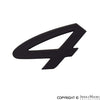 Porsche 4 Emblem - Black - 964 89-94 964-559-241-00-70C