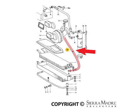 Porsche A/C Hose - 911 70-83