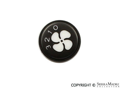 Porsche A/C Knob Insert - 911 78-86 911-613-238-02