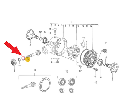 Porsche Adjusting Washer - 993 94-98