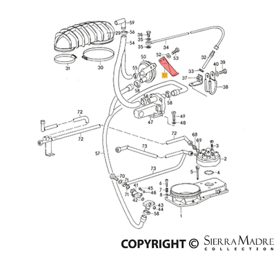Porsche Air Valve Bracket - 911 74-83 911-110-274-01