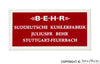 Porsche BEHR Air Duct Decal - 356BT6/356C 62-65 NLA-701-572-00