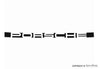 Porsche Black Porsche Engine Lid Decal - 911 70-73 911-559-035-03