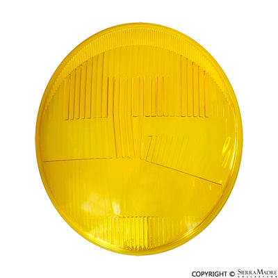 Porsche Bosch Asymmetrical Headlight Lens - Amber - All 356s/911/912 50-67 901-631-111-01