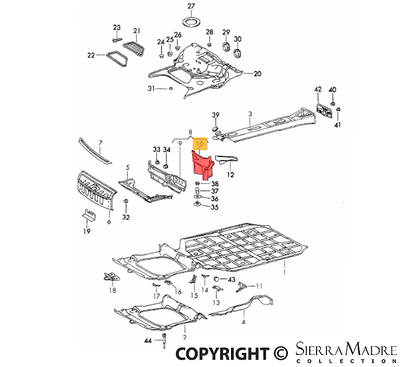 Porsche Box Wall - 911 68-83 901-501-043-33